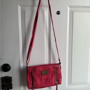 Pink Nicole Miller Crossbody Bag